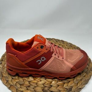 ON RUNNING Cloudace Hiking Shoes Blush Orange Size 9.5 Women's